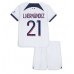 Paris Saint-Germain Lucas Hernandez #21 Barnkläder Borta matchtröja till baby 2023-24 Kortärmad (+ Korta byxor) Billigt